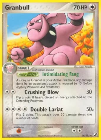 Granbull Pokémon card #39