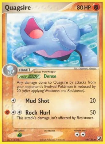 Quagsire Pokémon card #44