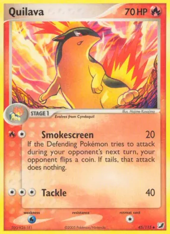 Quilava Pokémon card #45