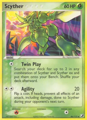 Scyther Pokémon card #46