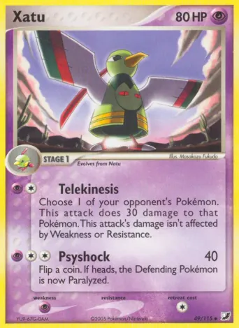 Xatu Pokémon card #49