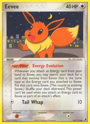 Eevee Pokémon card #55