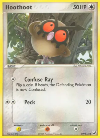 Hoothoot Pokémon card #59
