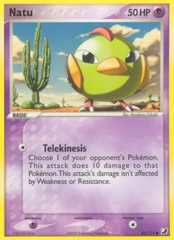 Natu Pokémon card #63