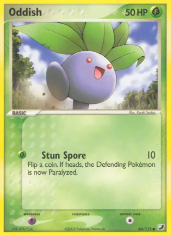 Oddish Pokémon card #64