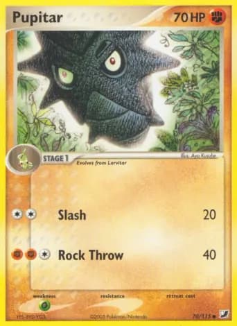 Pupitar Pokémon card #70