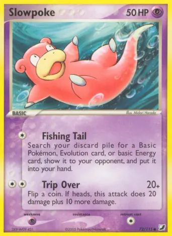 Slowpoke Pokémon card #72