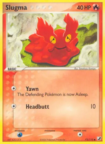 Slugma Pokémon card #73