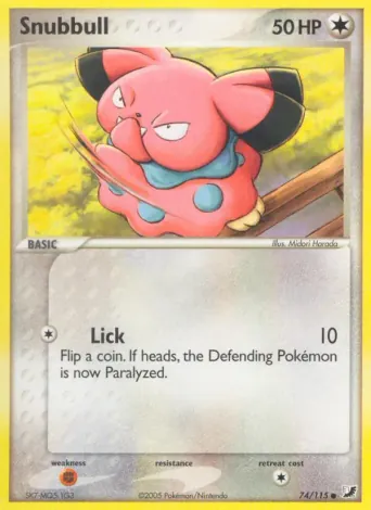 Snubbull Pokémon card #74