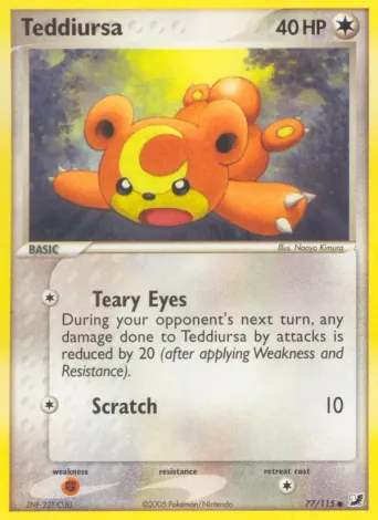 Teddiursa Pokémon card #77