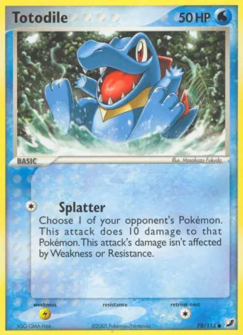 Totodile Pokémon card #78