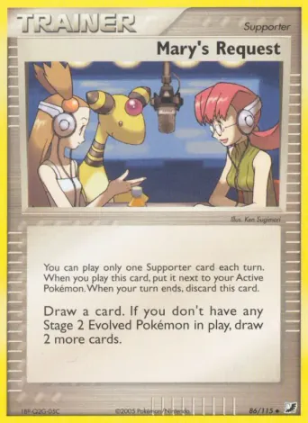 Mary's Request Pokémon card #86