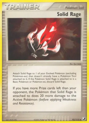 Solid Rage Pokémon card #92