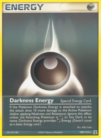 Darkness Energy Pokémon card #103