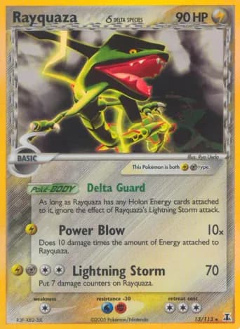 Rayquaza δ Pokémon card #13
