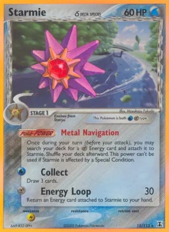 Starmie δ Pokémon card #15