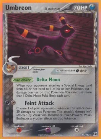 Umbreon δ Pokémon card #17