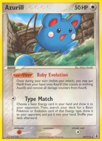 Azurill Pokémon card #20