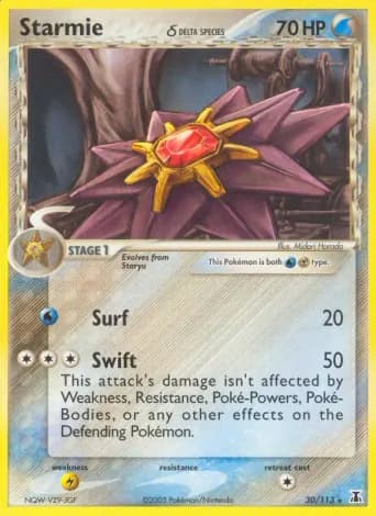 Starmie δ Pokémon card #30