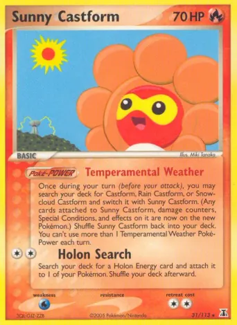 Sunny Castform Pokémon card #31