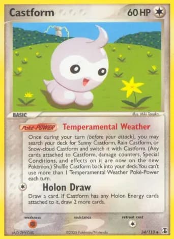Castform Pokémon card #34