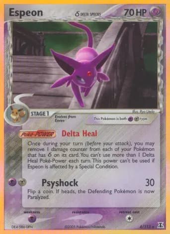 Espeon δ Pokémon card #4