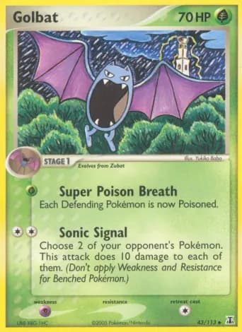 Golbat Pokémon card #43