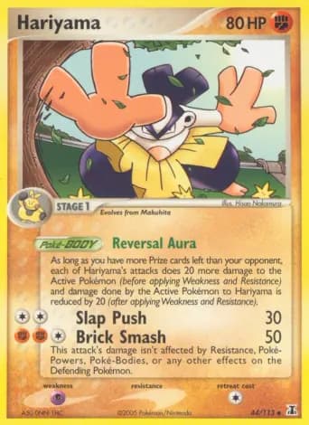 Hariyama Pokémon card #44
