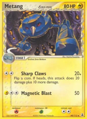 Metang δ Pokémon card #49