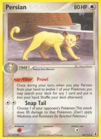 Persian Pokémon card #50