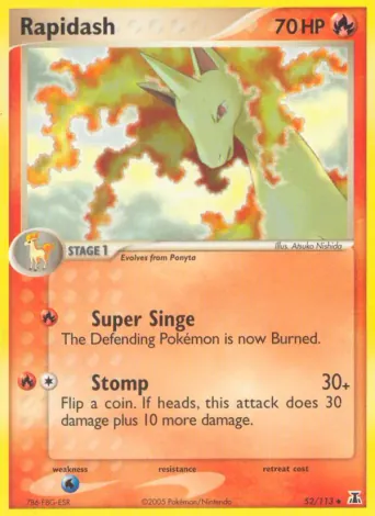 Rapidash Pokémon card #52