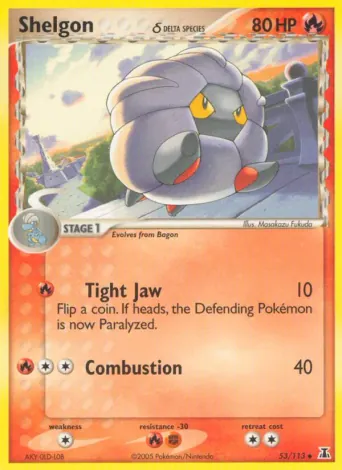 Shelgon δ Pokémon card #53