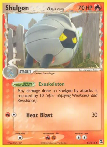 Shelgon δ Pokémon card #54
