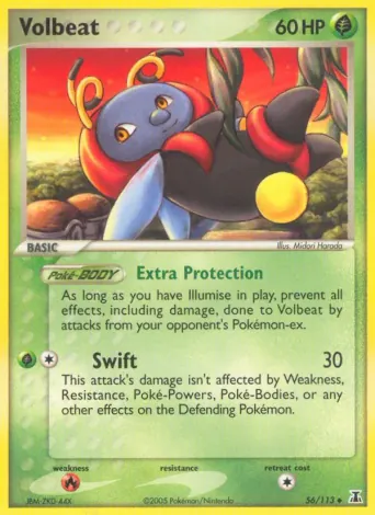 Volbeat Pokémon card #56