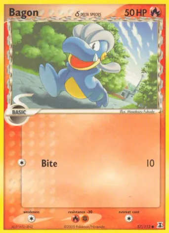 Bagon δ Pokémon card #57