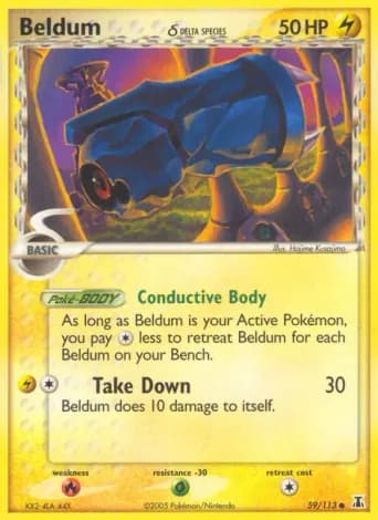 Beldum δ Pokémon card #59