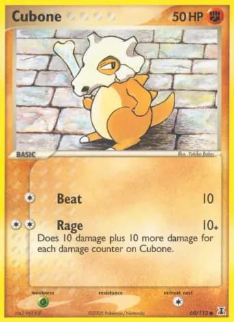Cubone Pokémon card #60