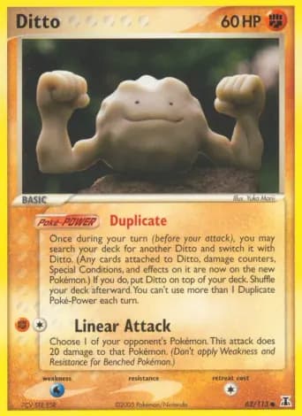 Ditto Pokémon card #62