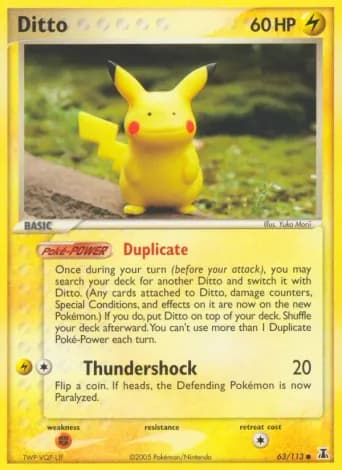 Ditto Pokémon card #63