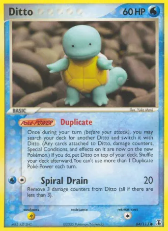 Ditto Pokémon card #64