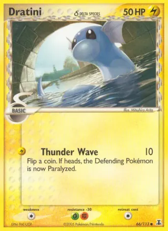 Dratini δ Pokémon card #66