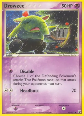 Drowzee Pokémon card #67