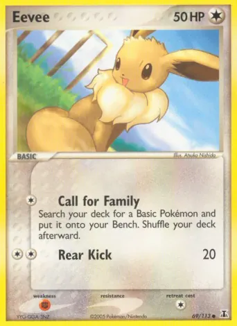 Eevee Pokémon card #69