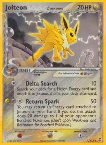 Jolteon δ Pokémon card #7