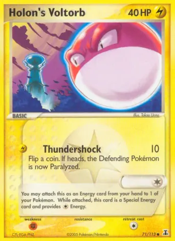 Holon's Voltorb Pokémon card #71