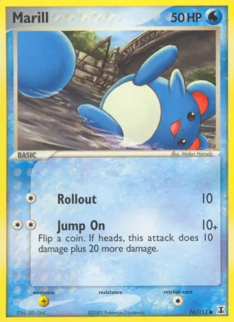Marill Pokémon card #76