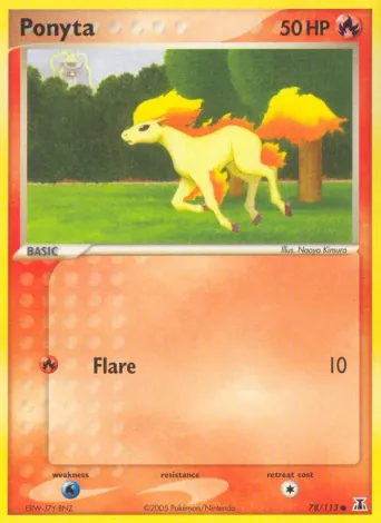 Ponyta Pokémon card #78