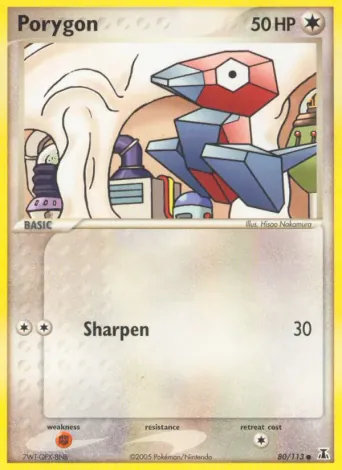 Porygon Pokémon card #80