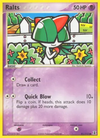 Ralts Pokémon card #81