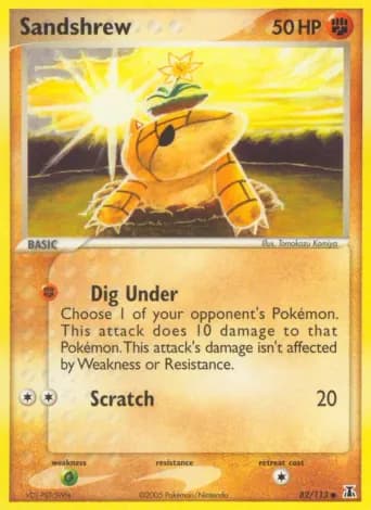 Sandshrew Pokémon card #82
